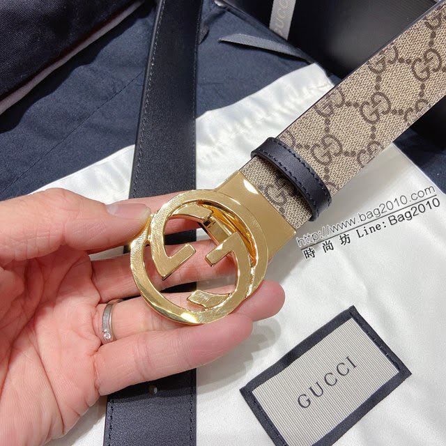 Gucci爆款皮帶 古奇老花雙面用牛皮腰帶  jjp2201